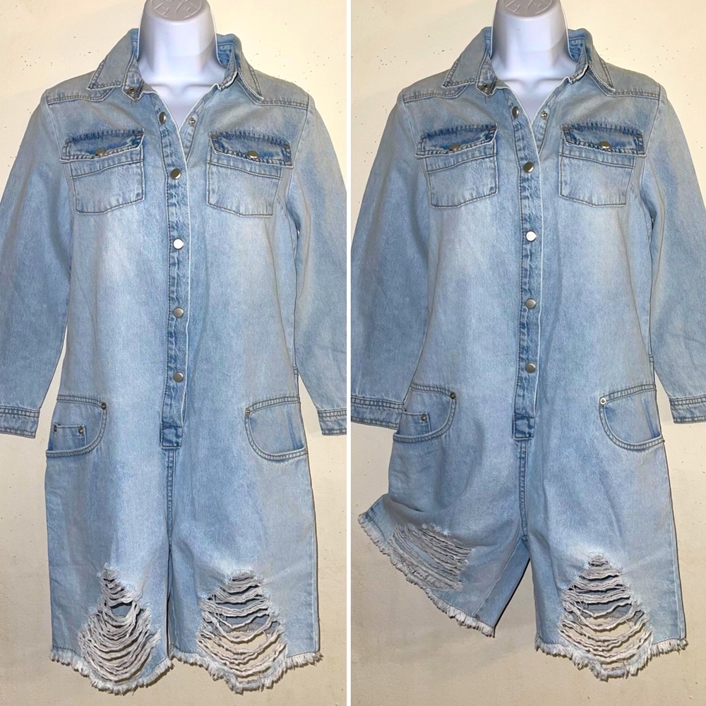 Distressed Romper - Picture 2 of 6